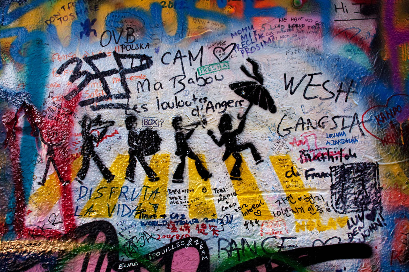 John Lennon Mauer In Prag Sehenswürdigkeit Geschichte Bilder